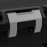 22 Gallon Black Wheeled Plastic Storage Trunk L328