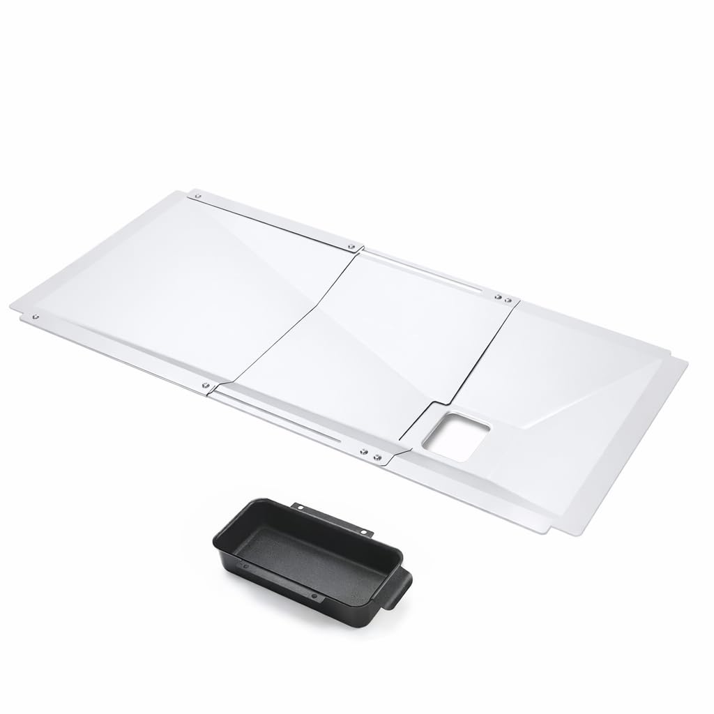Universal Grease Tray with Catch Pan Adjustable Drip Pan for Gas Grill U93543