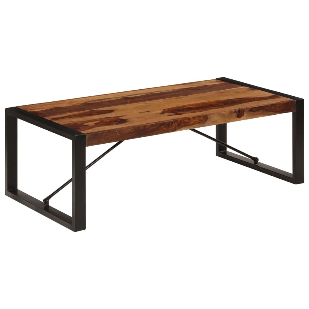 Brown Solid Sheesham Wood Coffee Table U64934