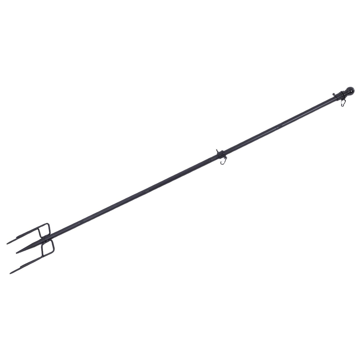 Heavy Duty in Ground Flag Pole Holder with 5 Prongs Base E498951