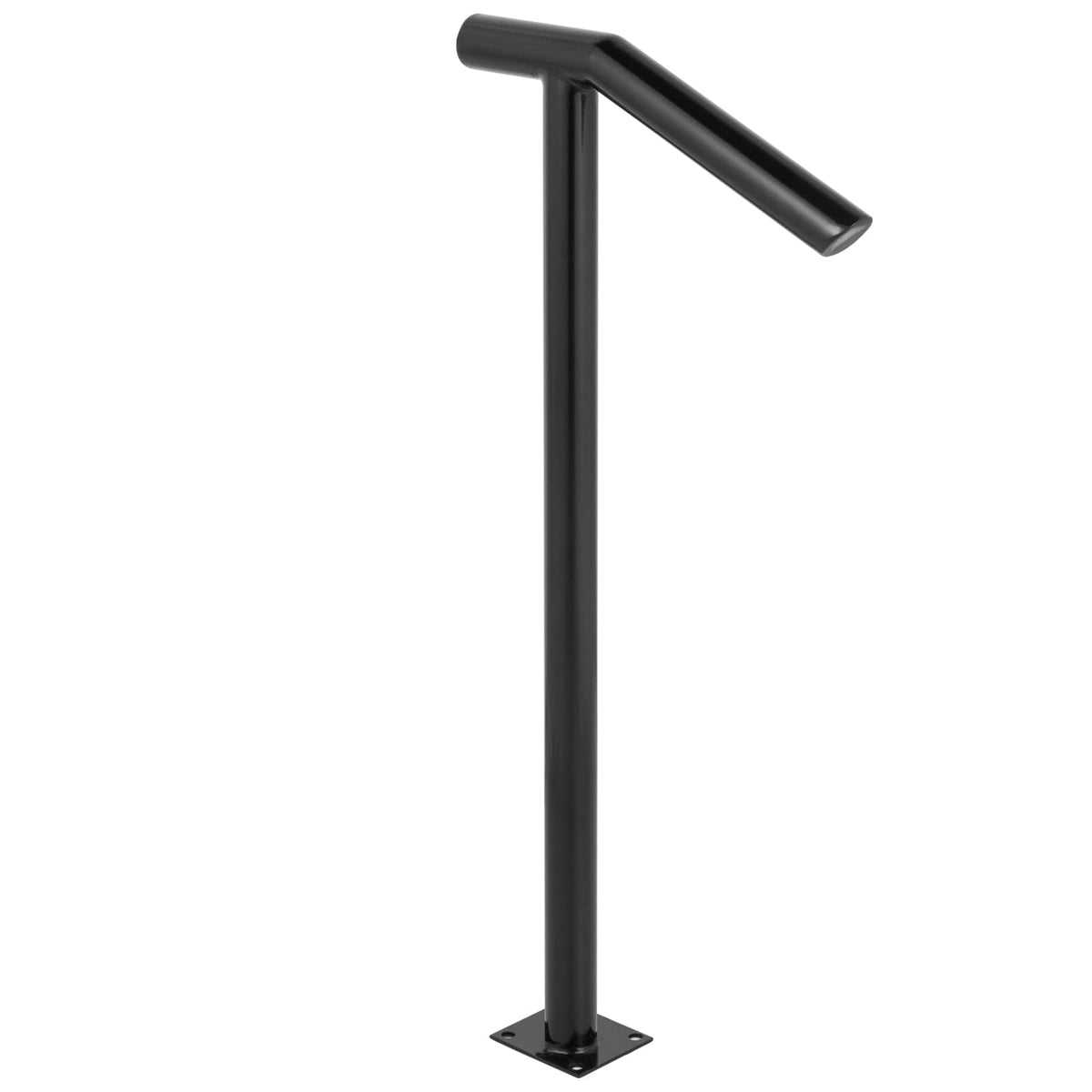 Black Steel Railing 330LBS Capacity Metal Handrails I52151