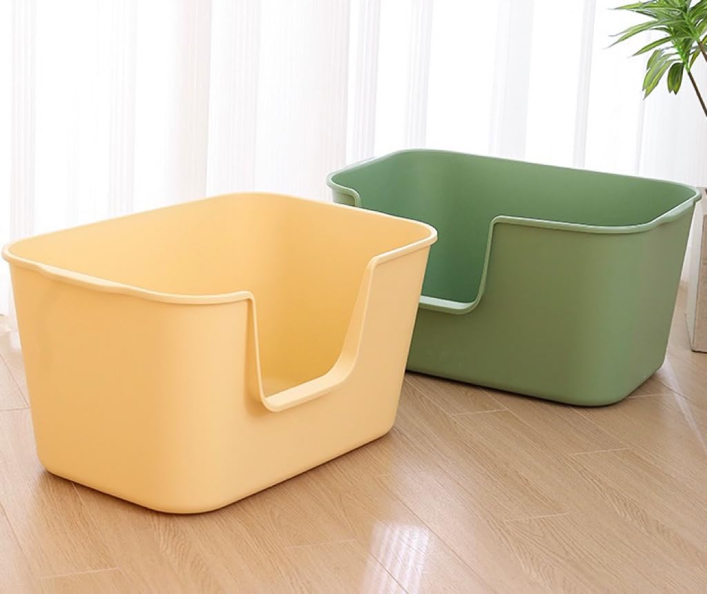 Extra Large High Sides Anti-Splashing Kitty Litter Box X7973