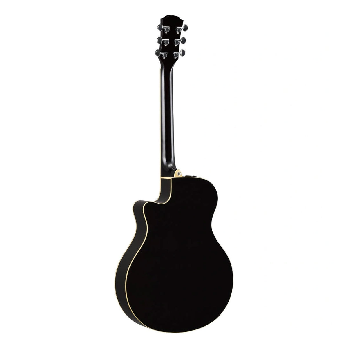 Black Thin Body Acoustic-Electric Guitar O55358