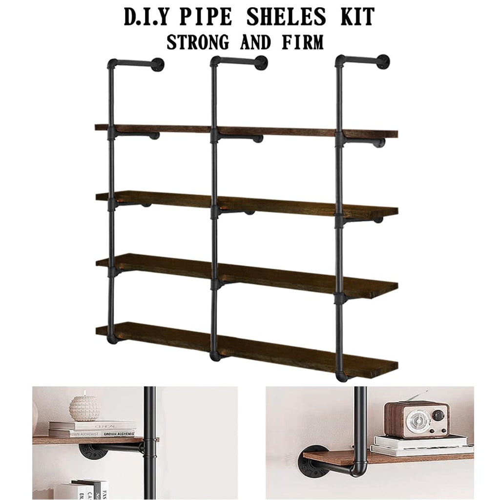 Industrial Iron Pipe 5-Tier Shelves I310