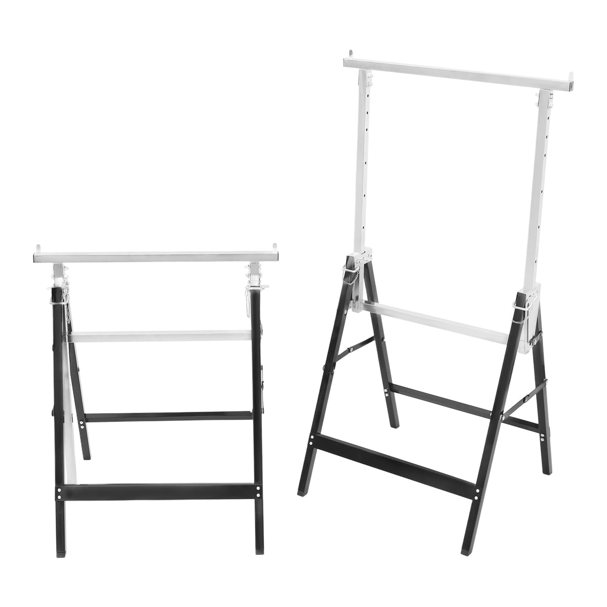 Foldable Steel 2 Pack Adjustable Height Saw Horses M1236