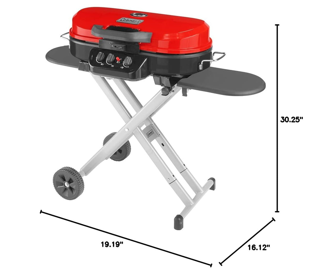 Portable Propane Grill, 3 Burners, Red S294