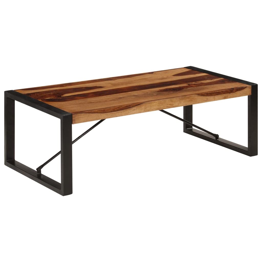 Brown Solid Sheesham Wood Coffee Table U64934