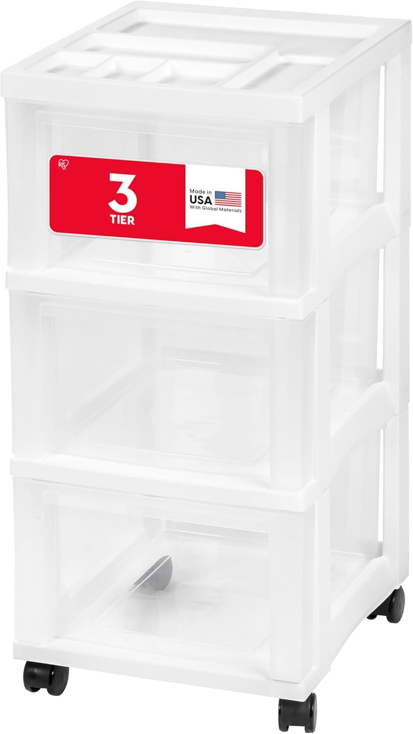 3 Drawer Rolling Storage Cart A1637