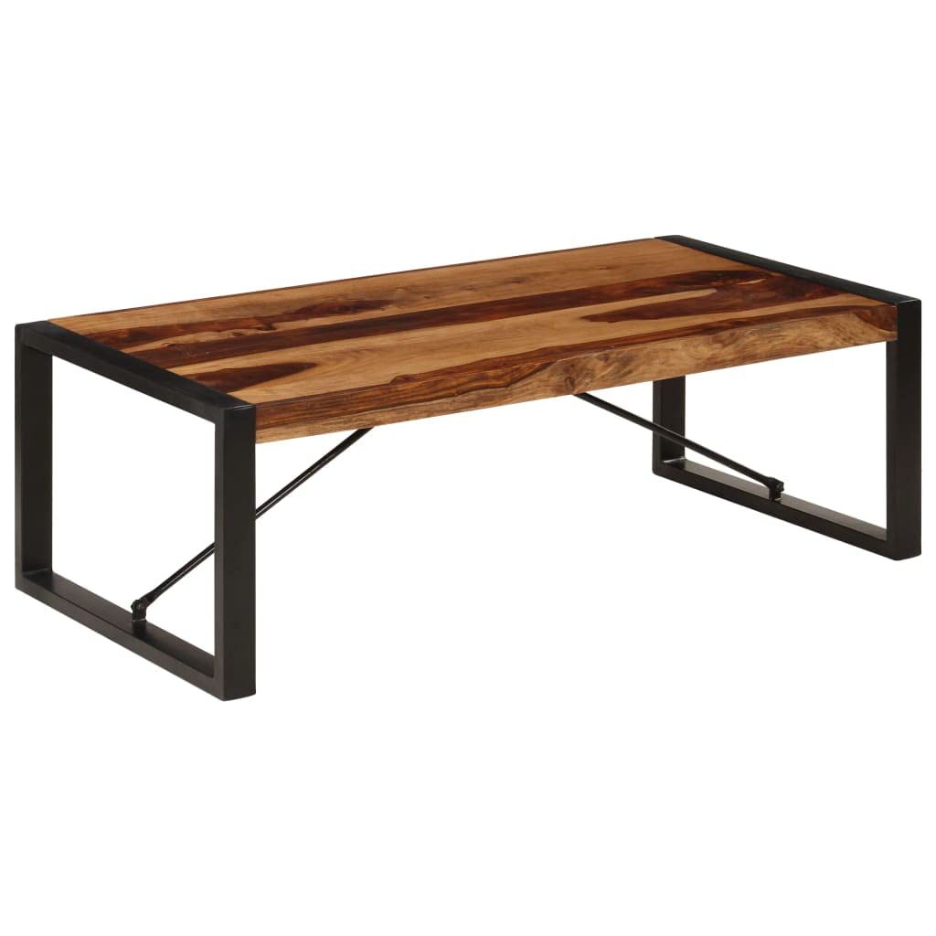 Brown Solid Sheesham Wood Coffee Table U64934
