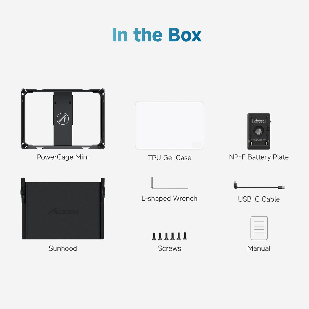 iPad mini Cage with Battery Plate Adapter and Sunhood F44621