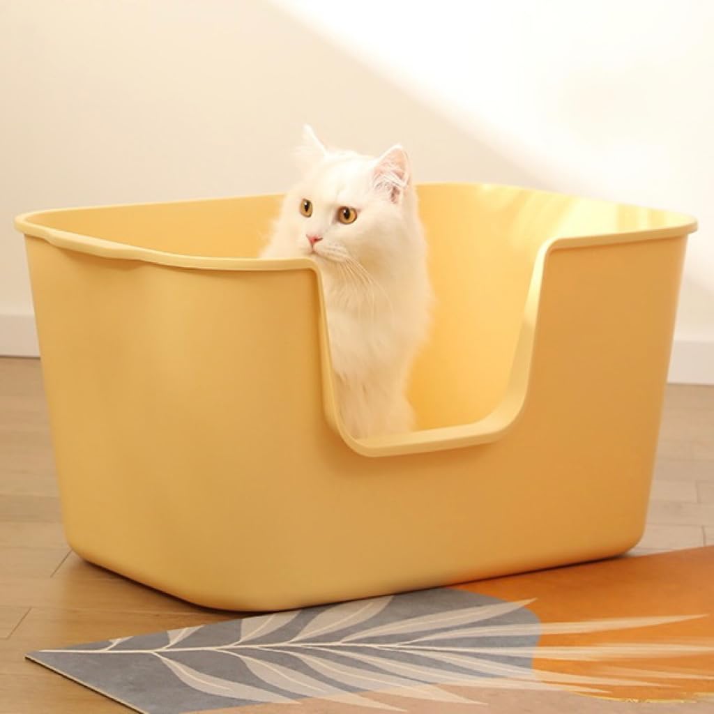 Extra Large High Sides Anti-Splashing Kitty Litter Box X7973