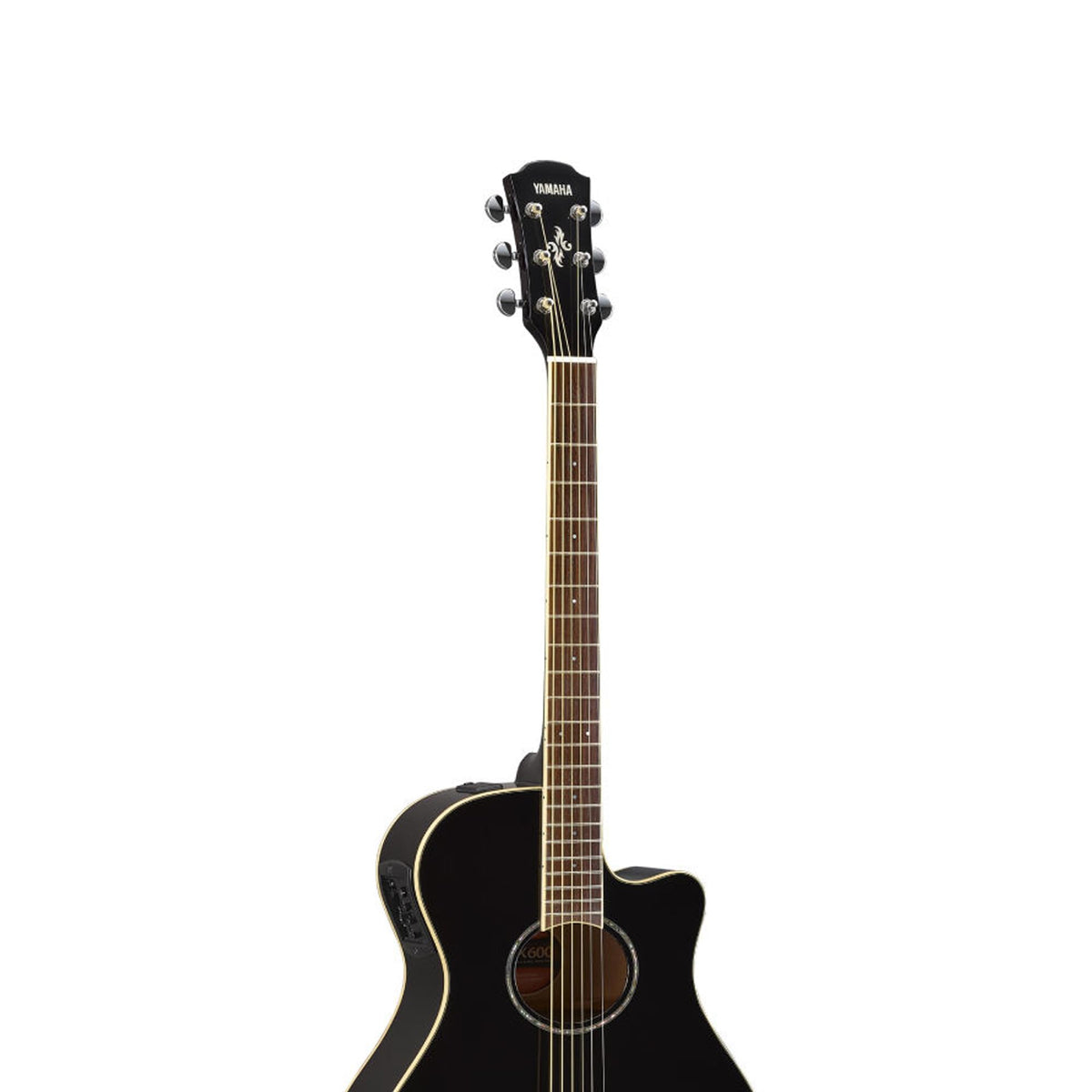 Black Thin Body Acoustic-Electric Guitar O55358