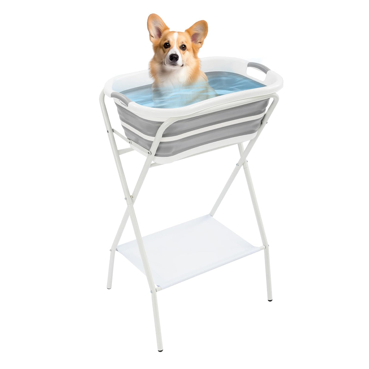 Foldable 2 in 1 Pet Bathtub with Stand W519