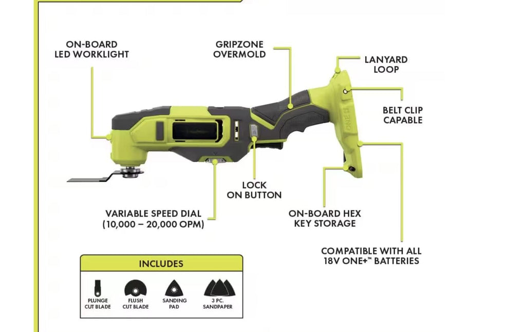 18V Cordless Combo Kit Multi-Tool 3/8" Drill Driver M871846
