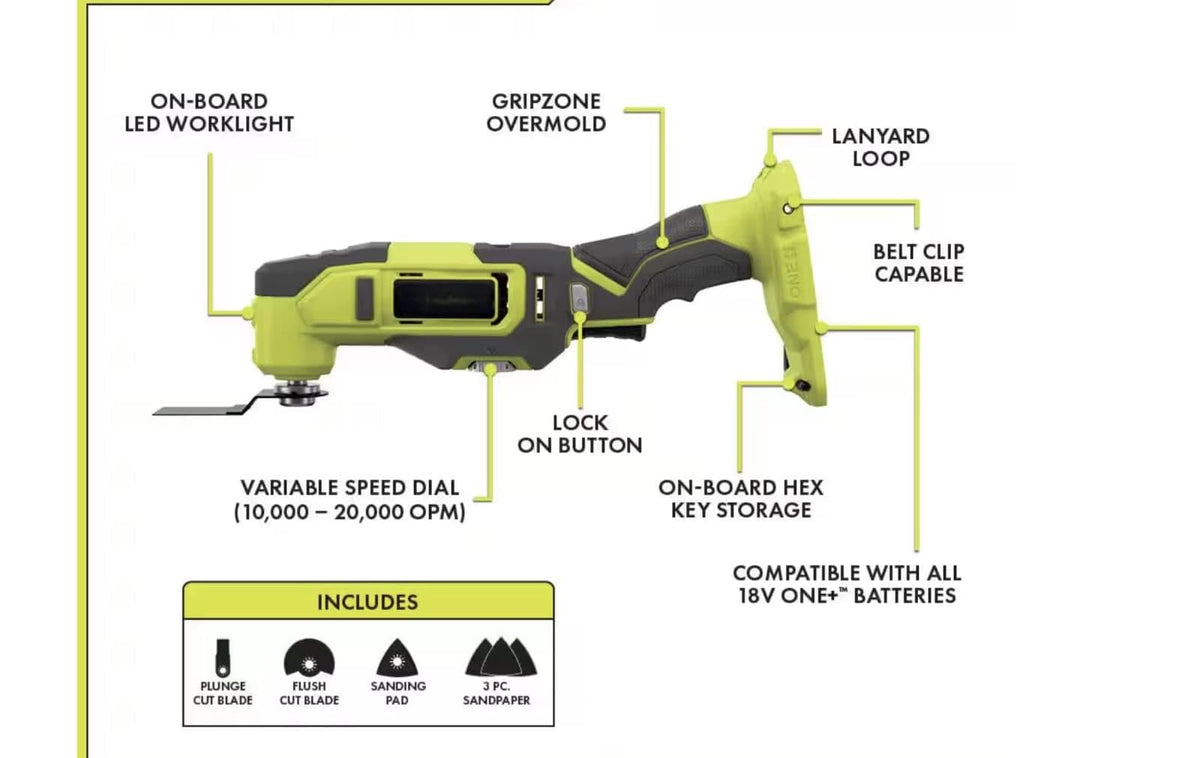 18V Cordless Combo Kit Multi-Tool 3/8" Drill Driver M871846