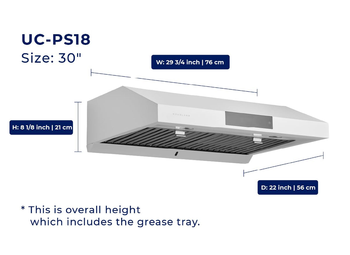 30" Ducted Under Cabinet Range Hood with 6 Speed E6793
