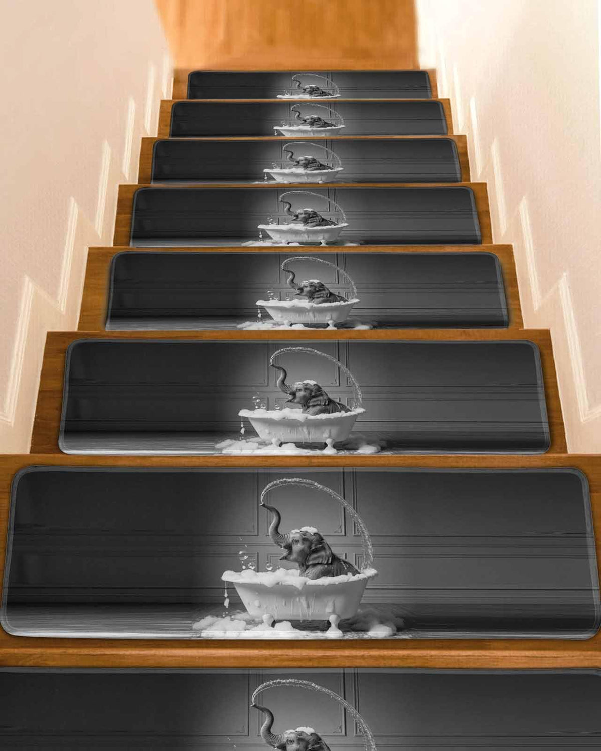 Grey Non Slip Stair Treads 15PCS D44930