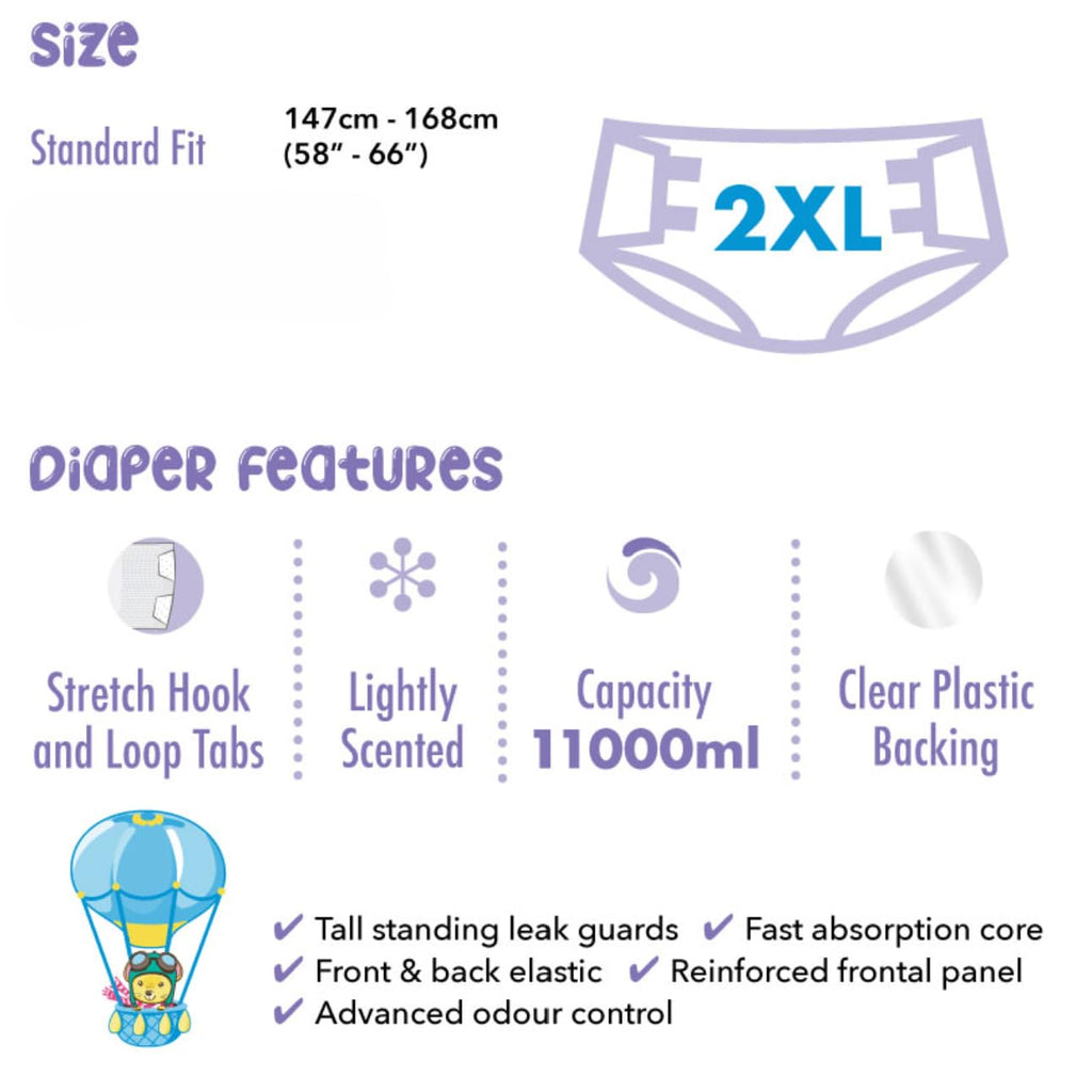 Adult Disposable Diapers 12 Pack Medium D671
