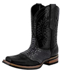 Black Leather Cowboy Boots U34894