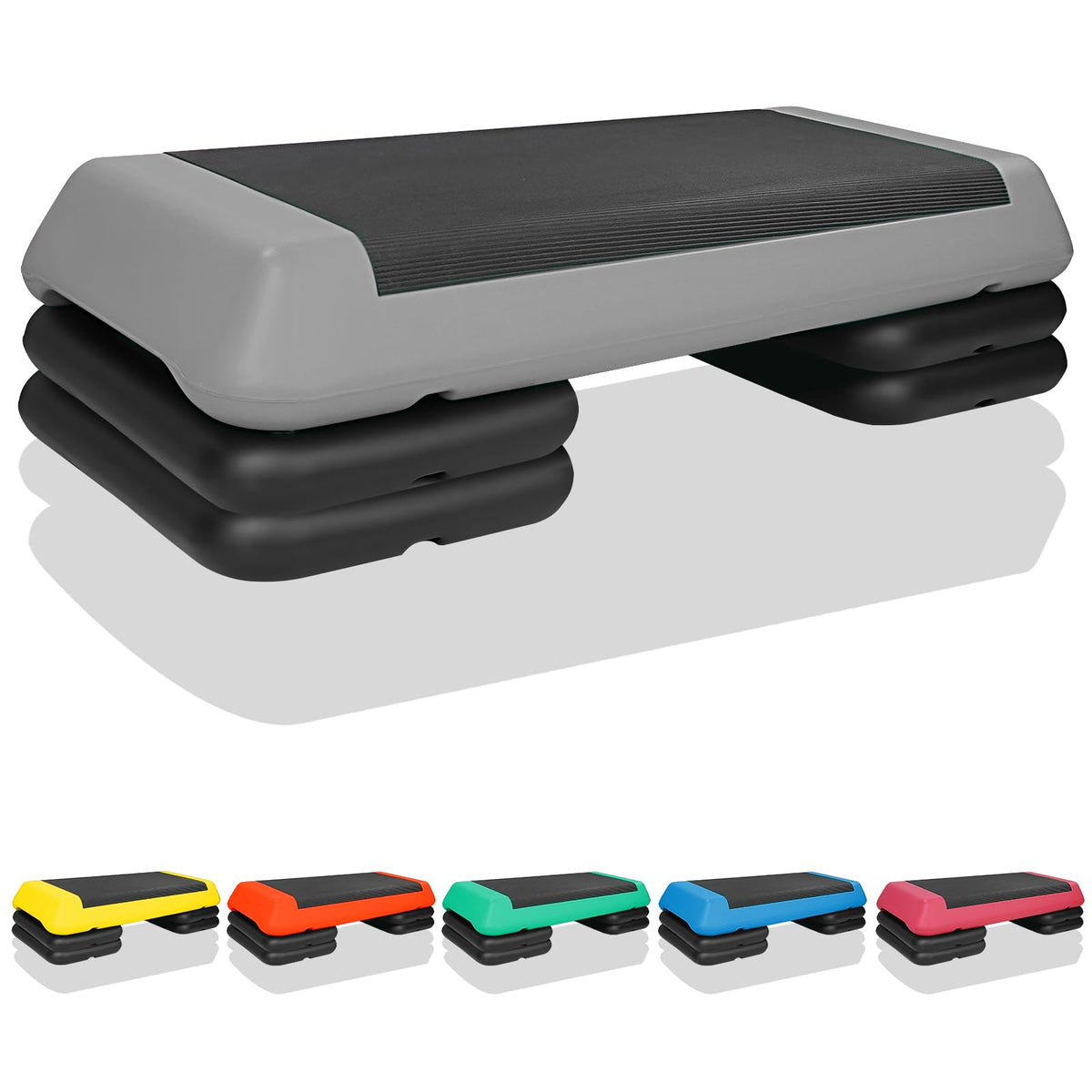 Adjustable Aerobic Stepper with 4 Risers S99694