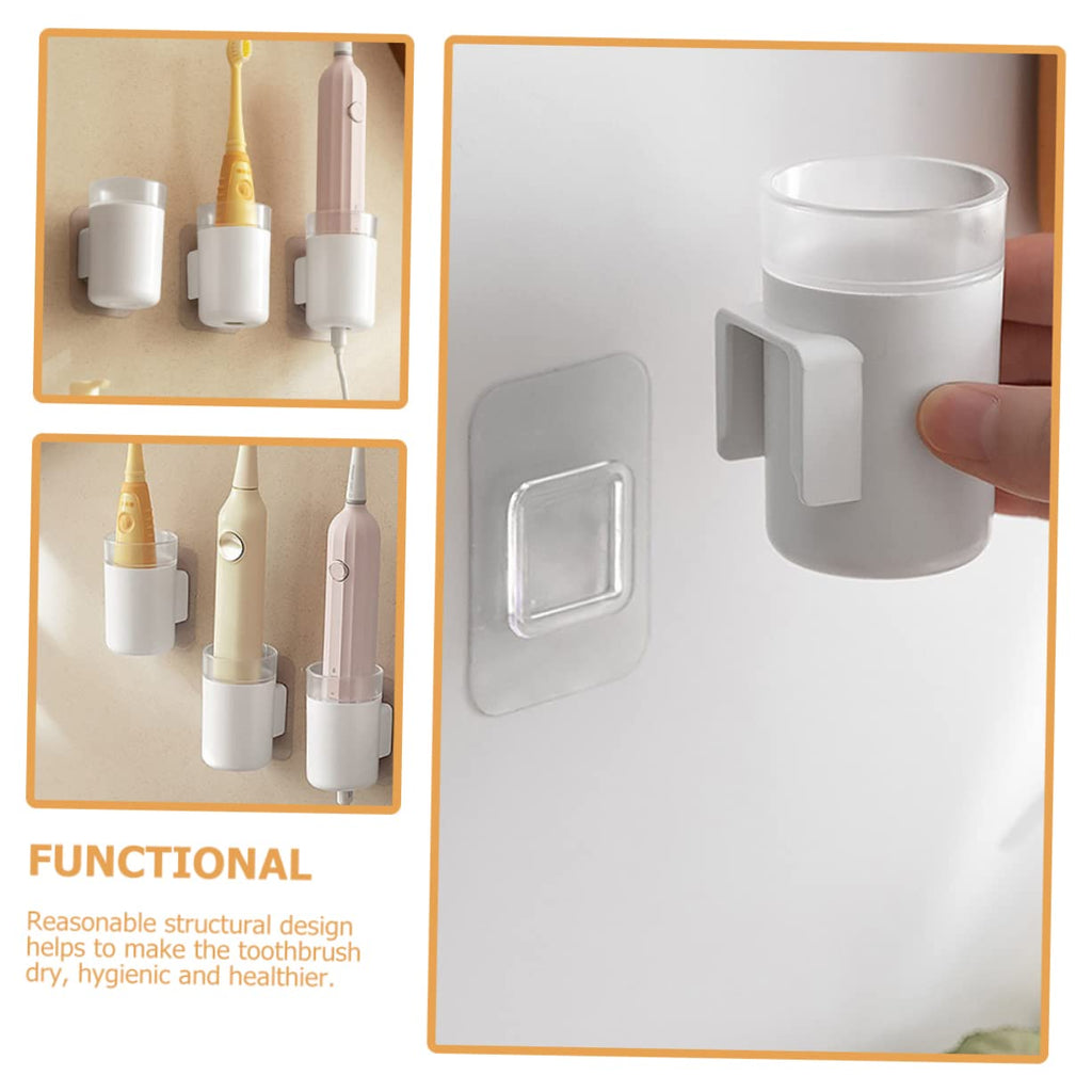 Wall Mounted Toothbrush Holder 2 Pack Plastic B8803