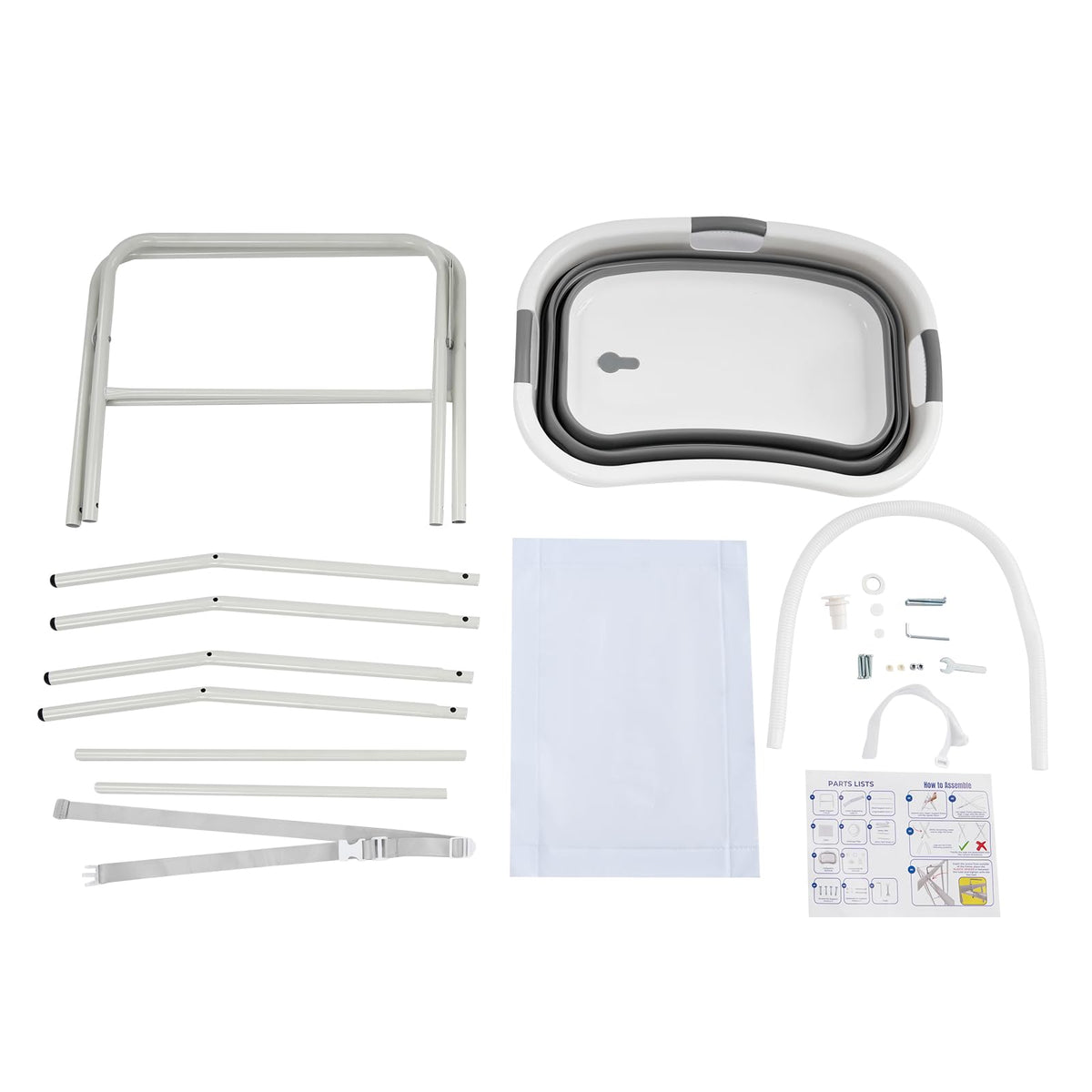Foldable 2 in 1 Pet Bathtub with Stand W519