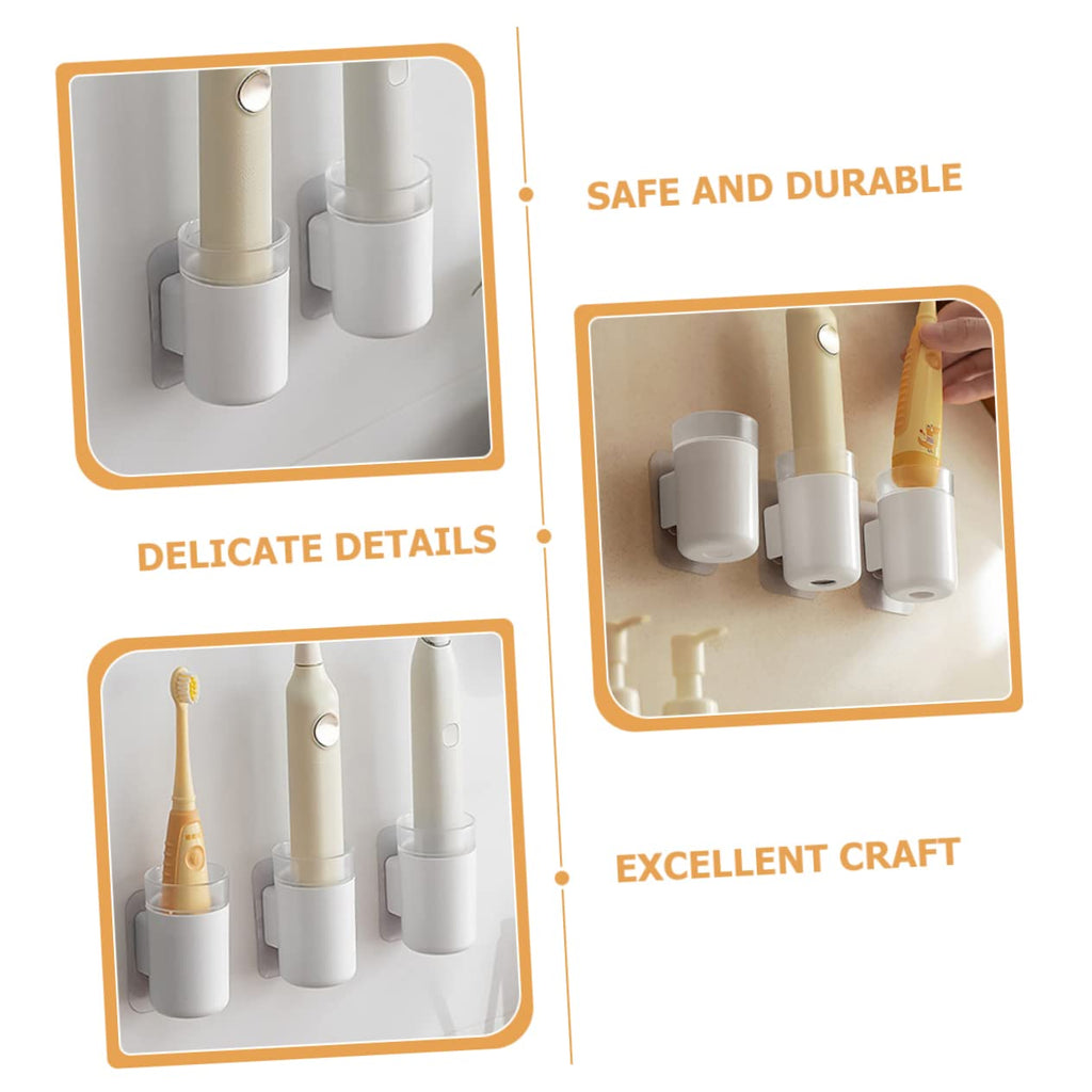 Wall Mounted Toothbrush Holder 2 Pack Plastic B8803