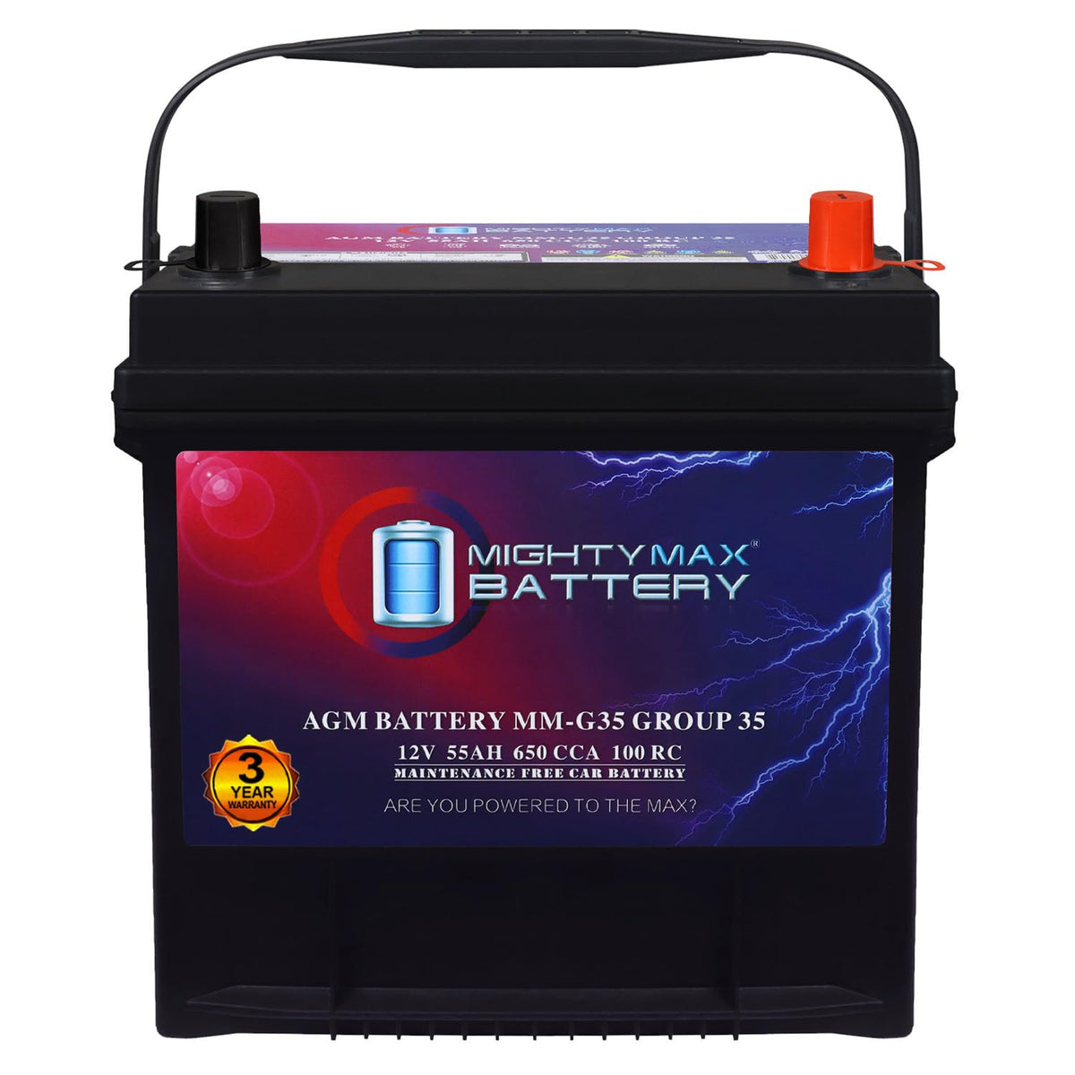 12V 55Ah AGM Replacement Battery L67209