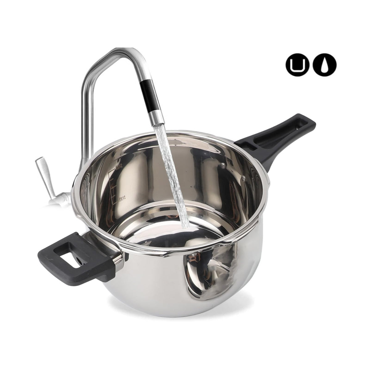 Stainless Steel 3L Non Stick Pressure Cooker S7476