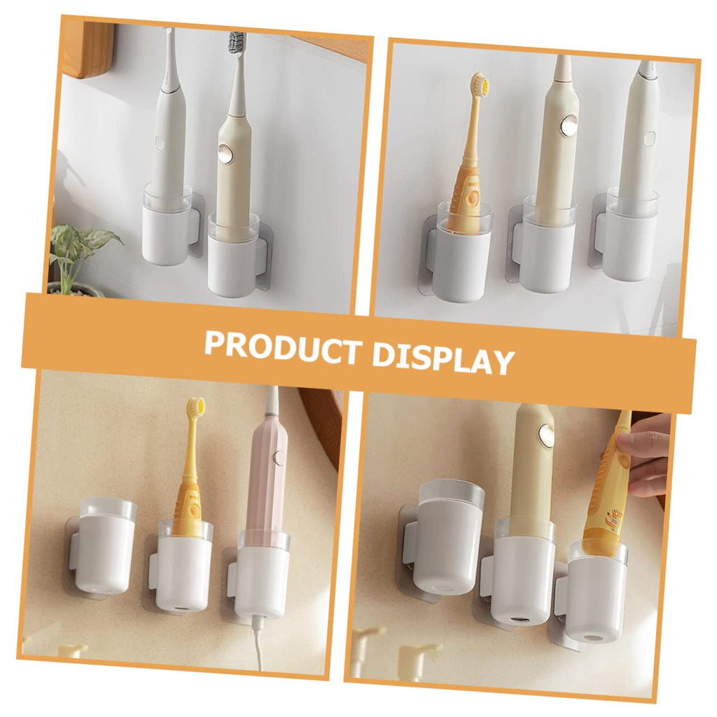 Wall Mounted Toothbrush Holder 2 Pack Plastic B8803