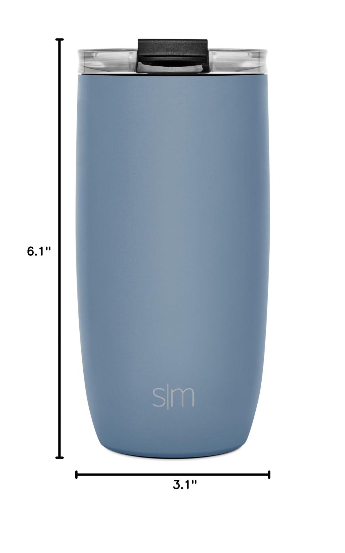 Blue 16oz Travel Coffee Mug with Lid F75655