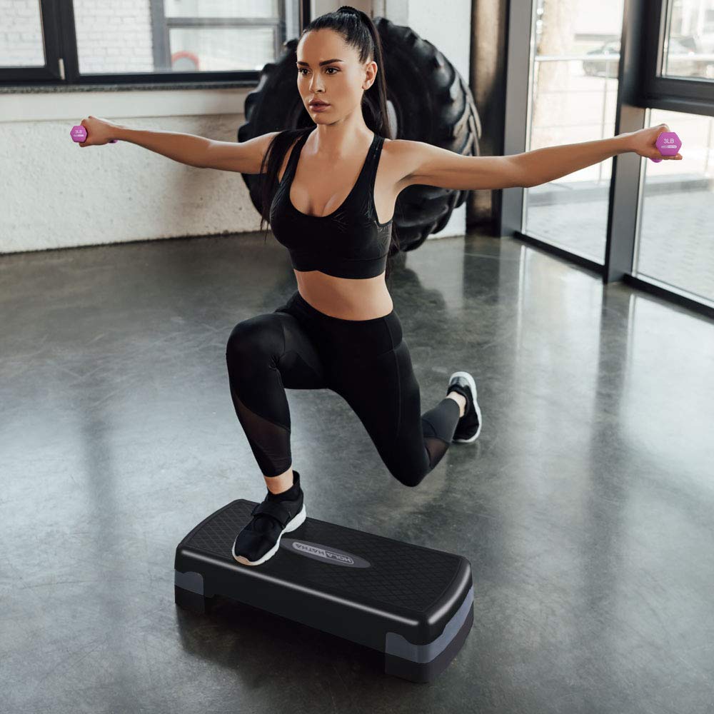 Compact Portable Aerobic Step Platform with Adjustable Height P851427