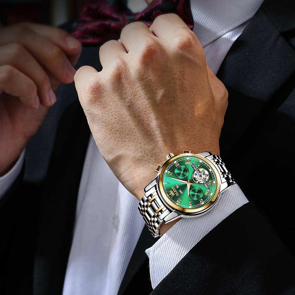 Automatic Mechanical Waterproof Stainless Steel Wrist Watch B751