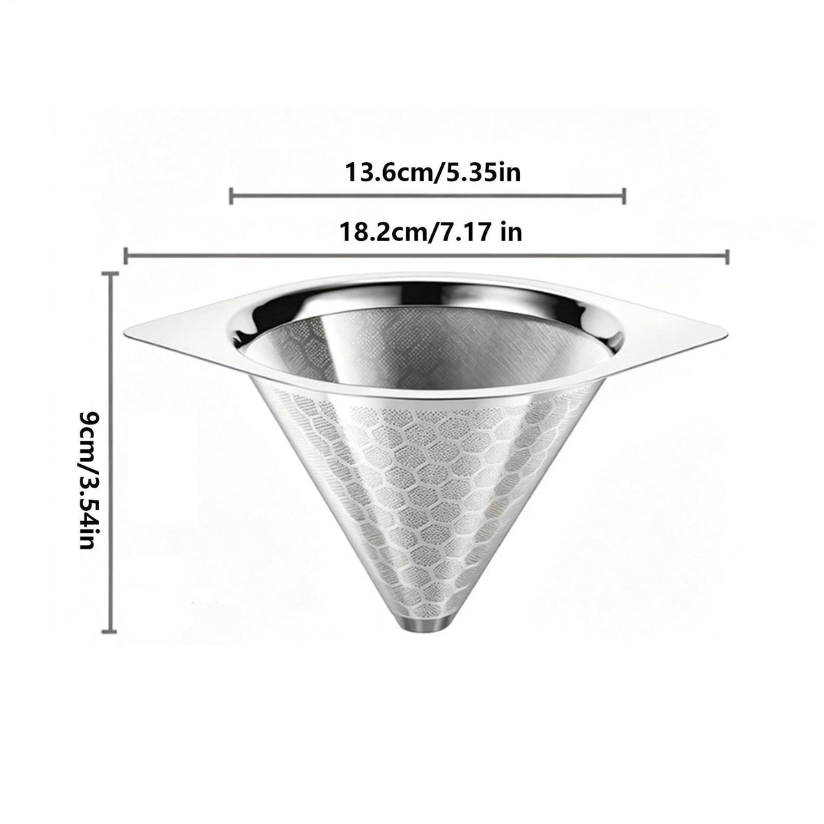 Stainless Steel Fine Mesh Drip Coffee Filter W2532