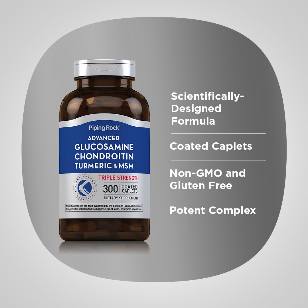 Glucosamine Chondroitin MSM Turmeric 300 Caplets O8133