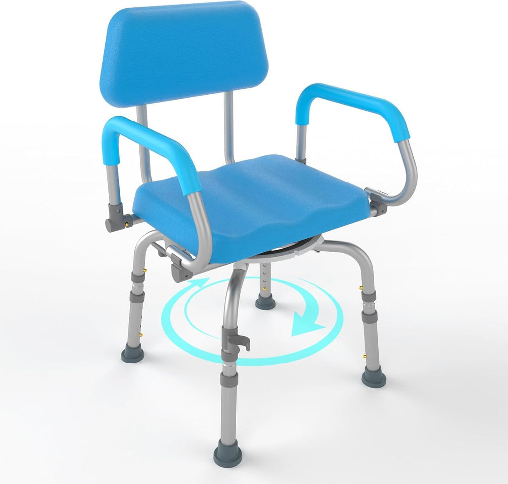 Swivel Shower Chair with Arms and Back O9781