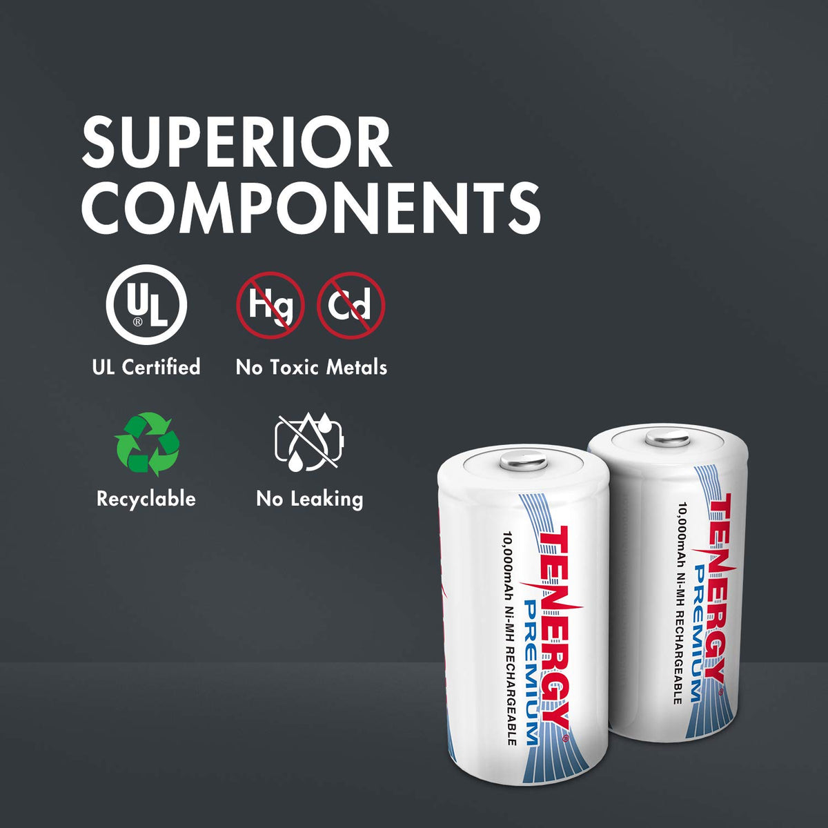 Rechargeable C & D Battery Combo Set W772