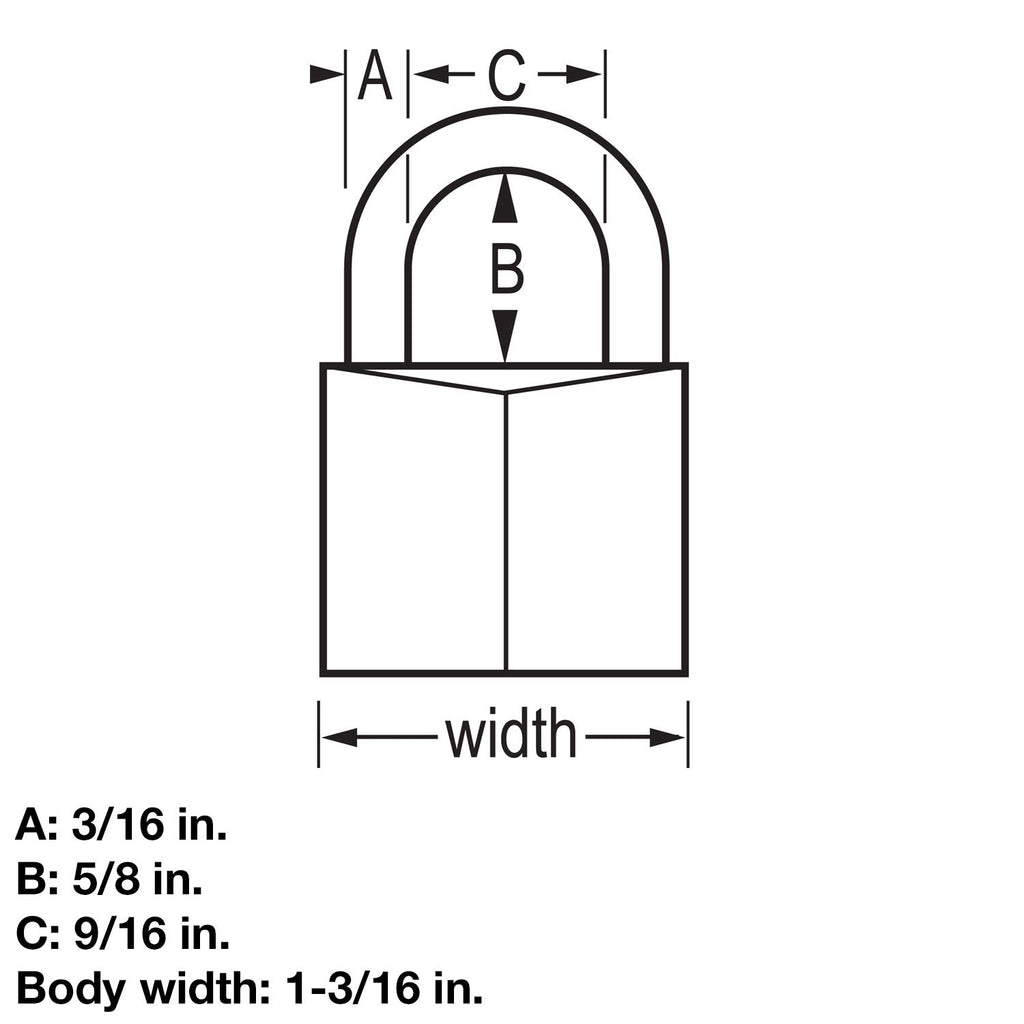 Outdoor Weather-Resistant Keyed Padlock 4-Pack P868080