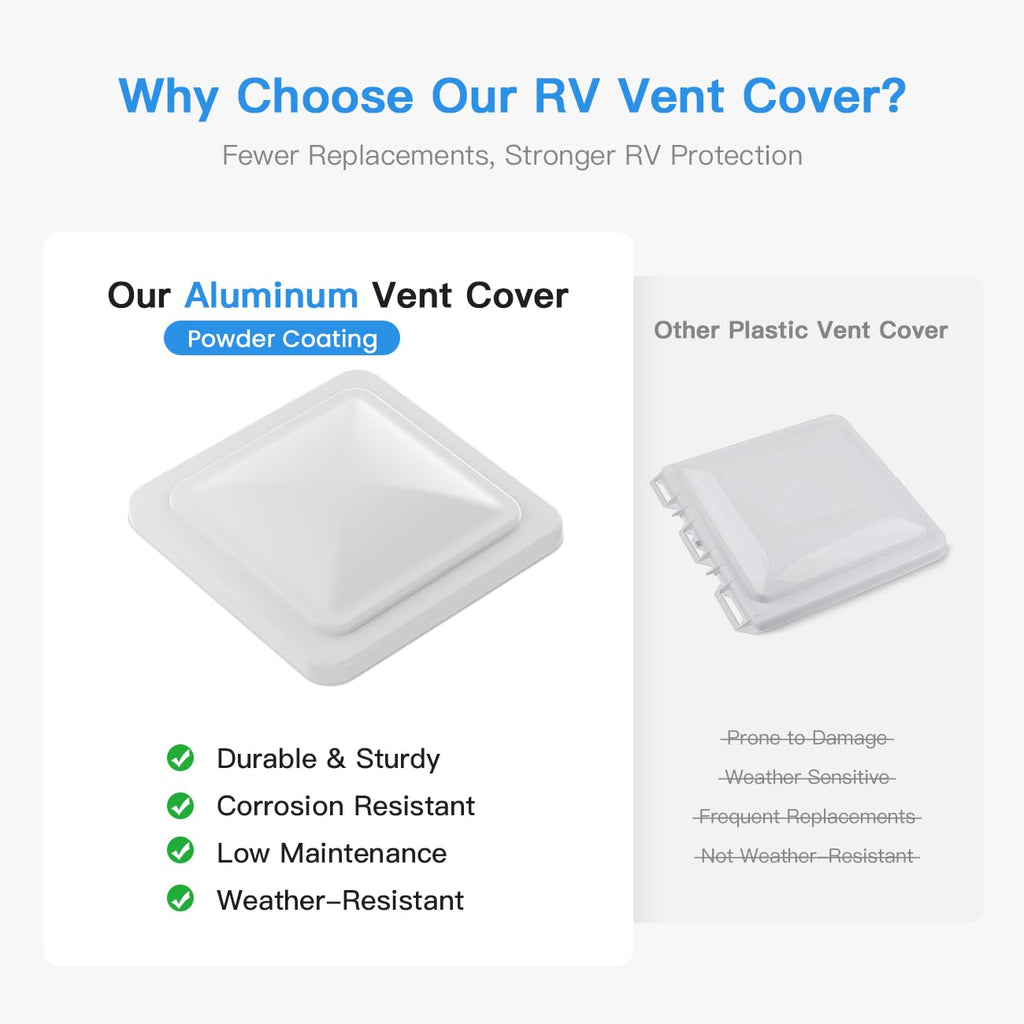 Aluminum RV Roof Vent Cover 14x14 In D2964