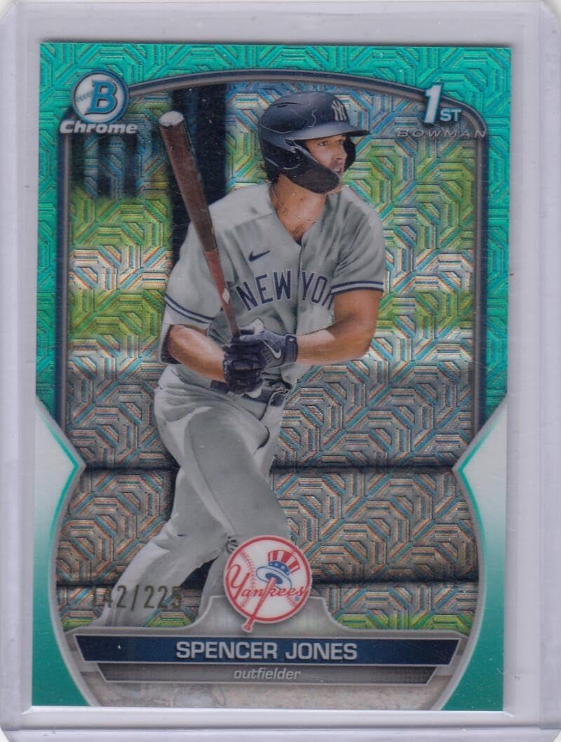 2023 Bowman Chrome Mega Box Prospects Mojo Refractor Aqua Baseball Trading Card N236834