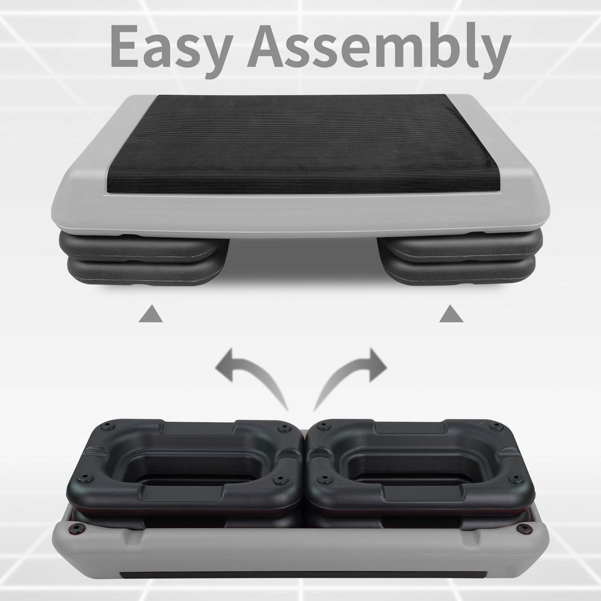 Adjustable Aerobic Stepper with 4 Risers S99694