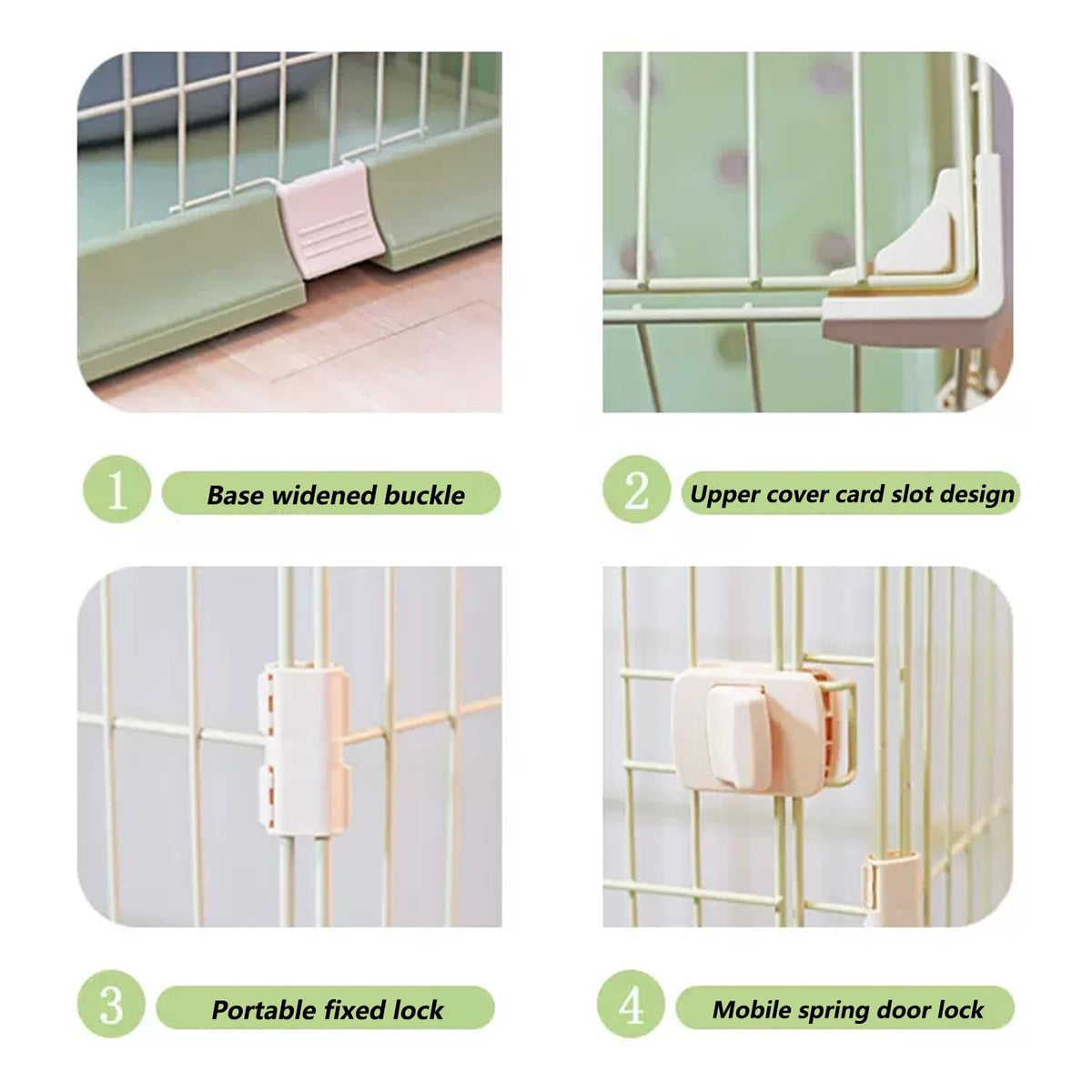 3/4-Tier Cat Cage Playpen with Hammock Z74480