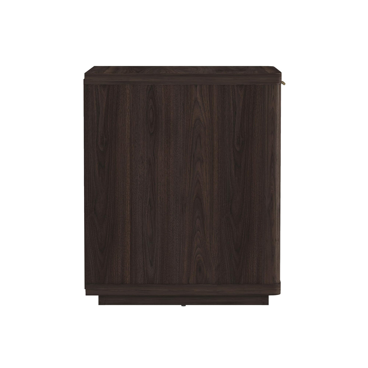 Brown Set of 2 Nightstands with Drawer and Open Shelf T282