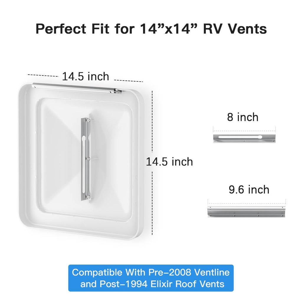 Aluminum RV Roof Vent Cover 14x14 In D2964