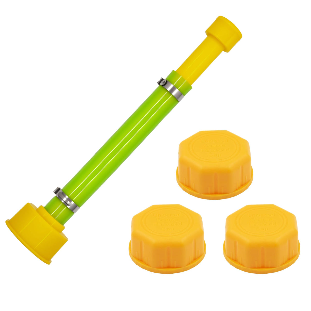 10'' Gas Can Spout Replacement Kit with Yellow Gas Caps Y914