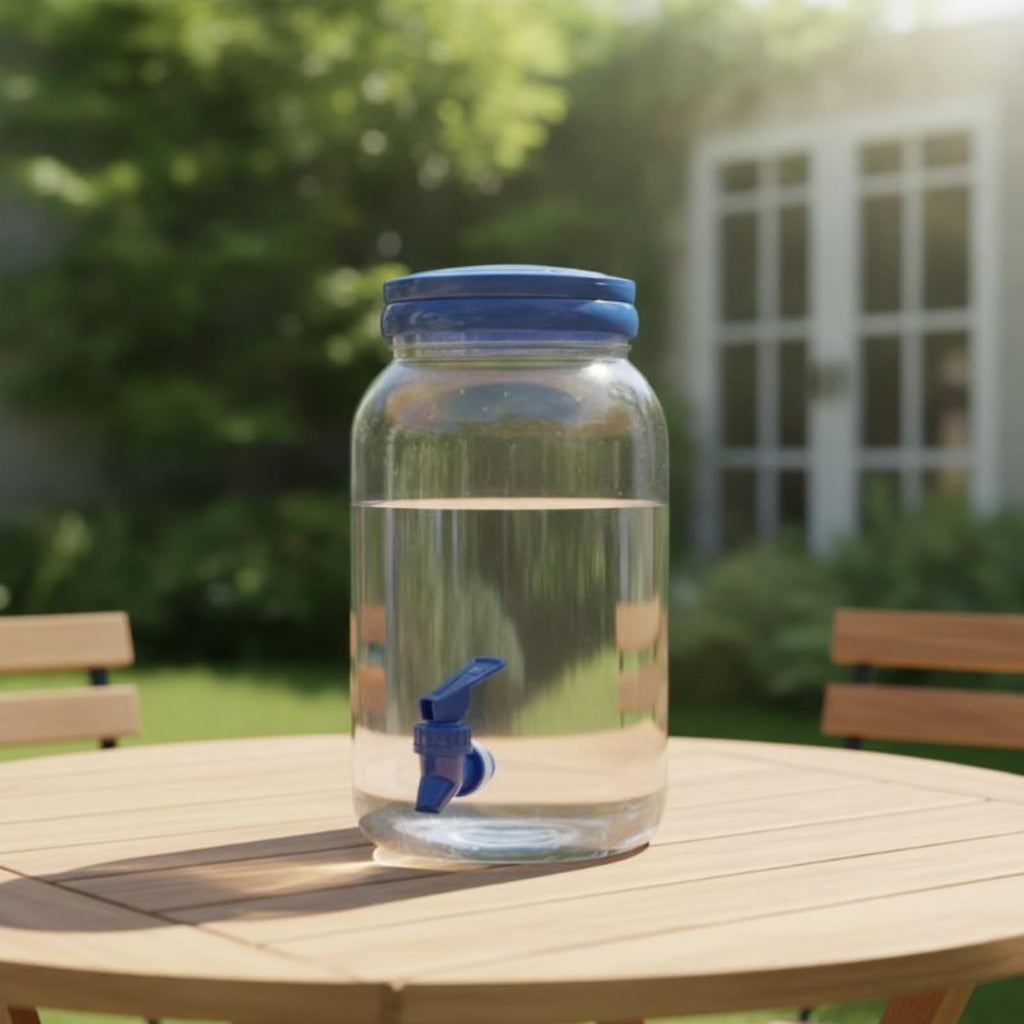 3.8L Clear PE Juice Bottle with Spigot E63467