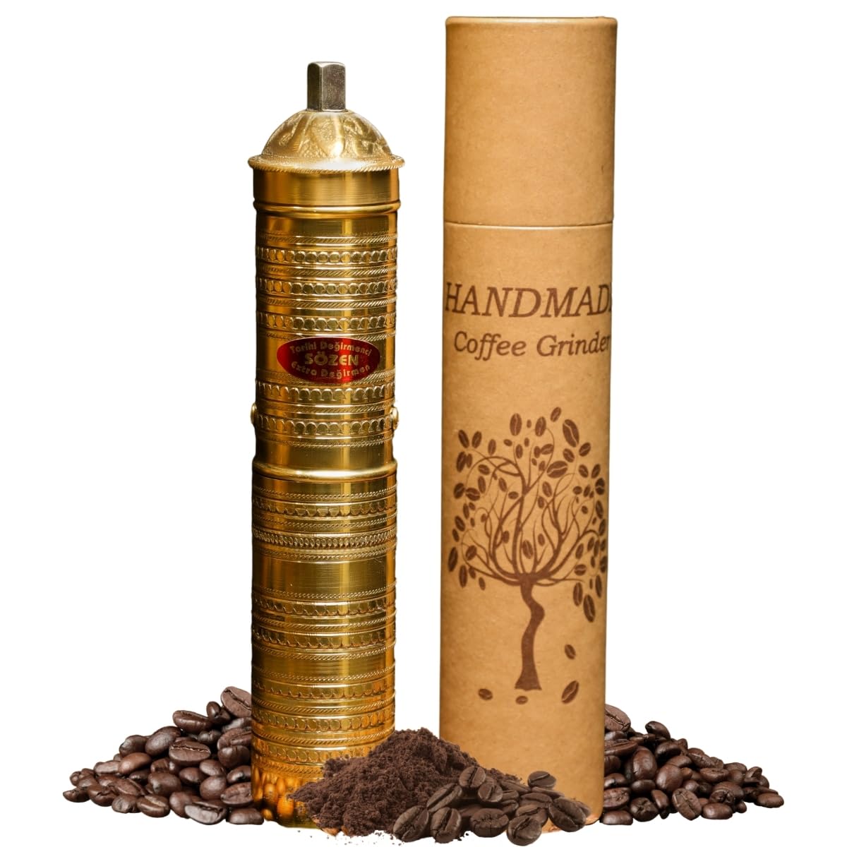 Manual Coffee Grinder Adjustable Hand Crank Burr Mill C50539