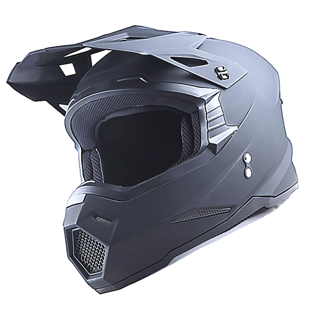 Full Face Motocross Helmet Matt Black S809