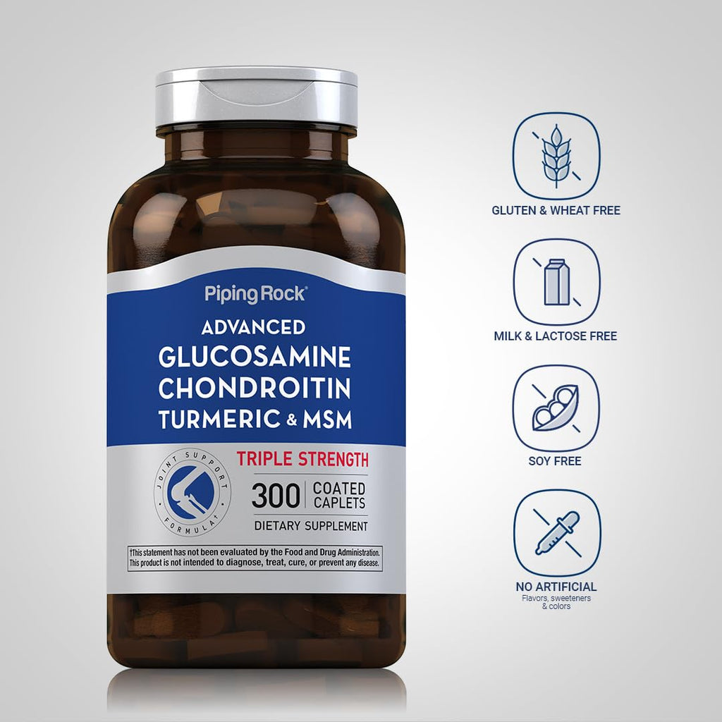 Glucosamine Chondroitin MSM Turmeric 300 Caplets O8133