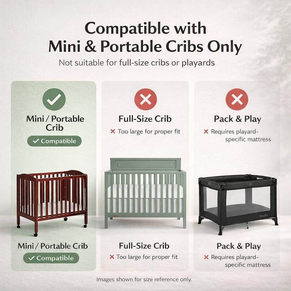 2-in-1 Breathable Inner Spring Portable Crib Mattress G983345